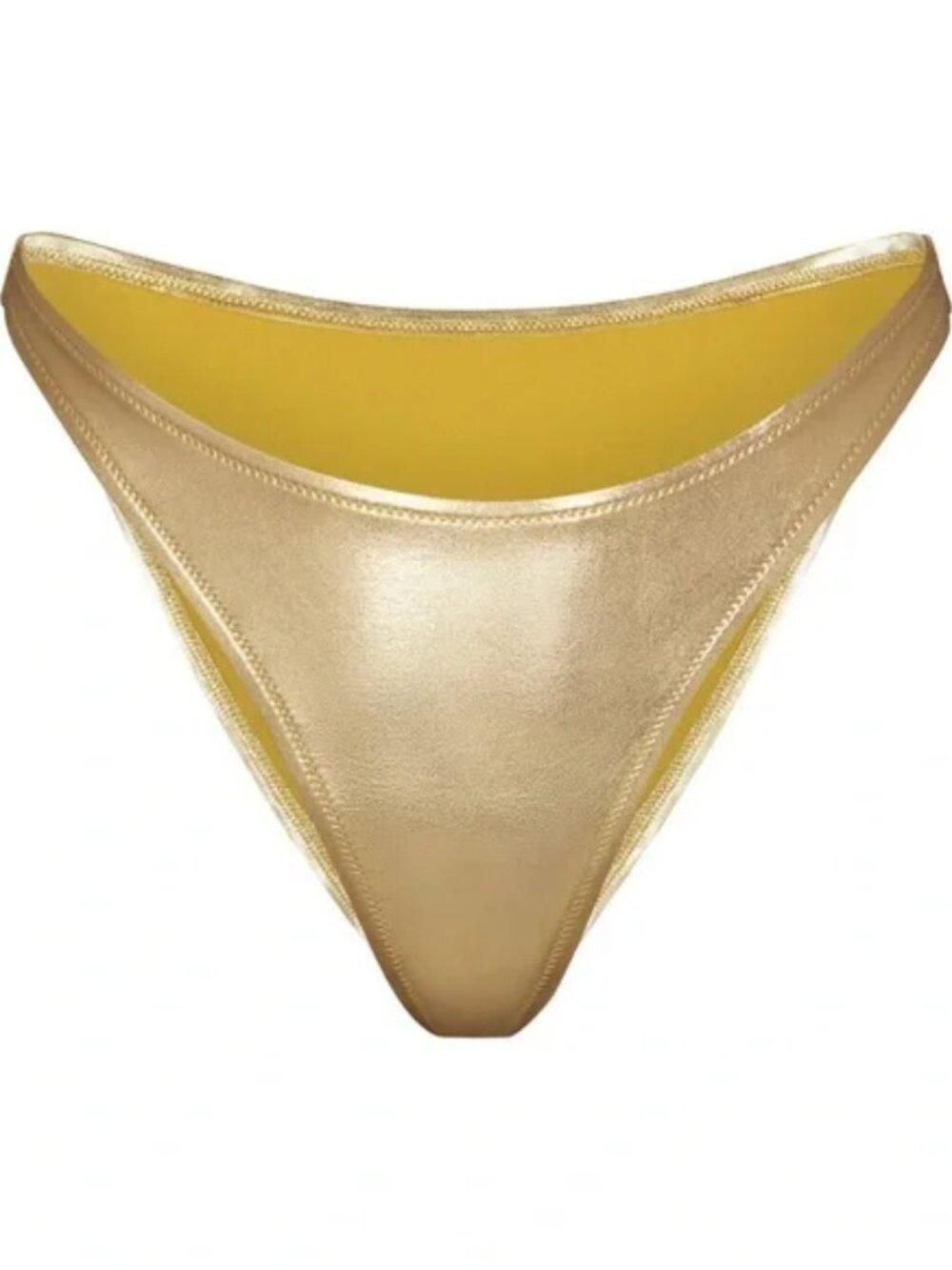 Skims Swim Gold Bikini Bottom